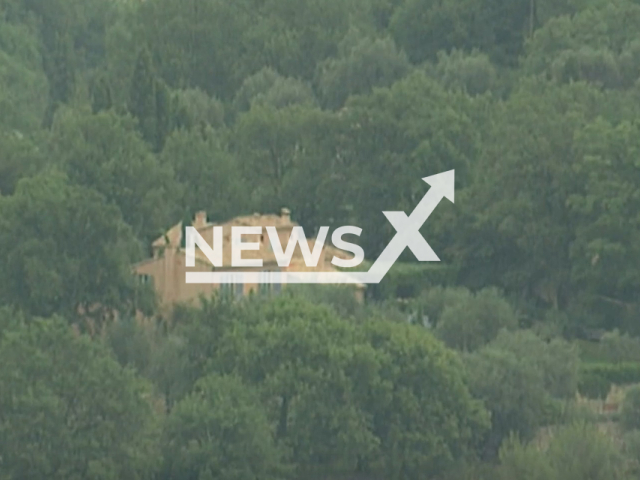 Picture shows the country  home of King Albert II and Queen Paola, undated. They  are under fire   for  excessive water consumption for their  swimming pool of their country residence in Chateauneuf-Grasse, France, in May, 2023.
 
 Note: Photo is a screenshot from a video. (Newsflash)