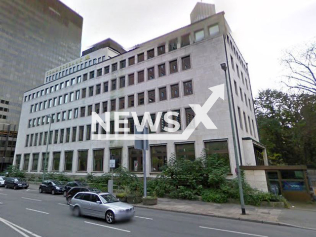 The area where the branch that investigators searched of the British bank Barclays in Frankfurt am Main, in Germany. Note: Photo is a screenshot from Google Maps. (Google Maps/Newsflash )