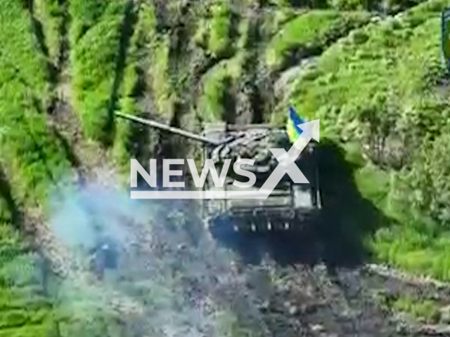 Ukrainian tank crews are preparing for the upcoming spring counteroffensive in Ukraine in undated footage. The footage was released by Ground forces of the Armed Forces of Ukraine on Friday, May, 12, 2023. Note: Picture is screenshot from a video. (54th separate mechanized brigade/Newsflash)