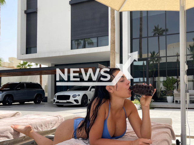 Georgina Rodriguez poses in undated photo. She posted a video twerking  during a dance class.  Note: Private photo.  (@georginagio/Newsflash)