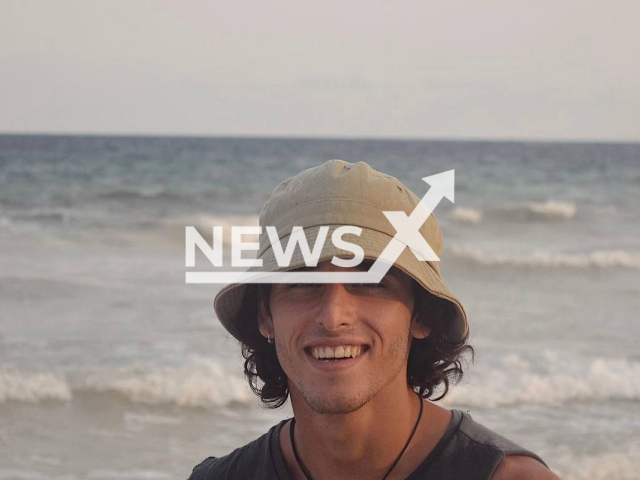 Picture shows Benjamin Gamond, 23, from Argentine, undated. He was on vacation with his friends and died after being hit with a machete in Lagunas de Chacahua, on the Pacific coast of Mexico on Friday, May 12, 2023. Note: Private photo. (@benjagamond/Newsflash)