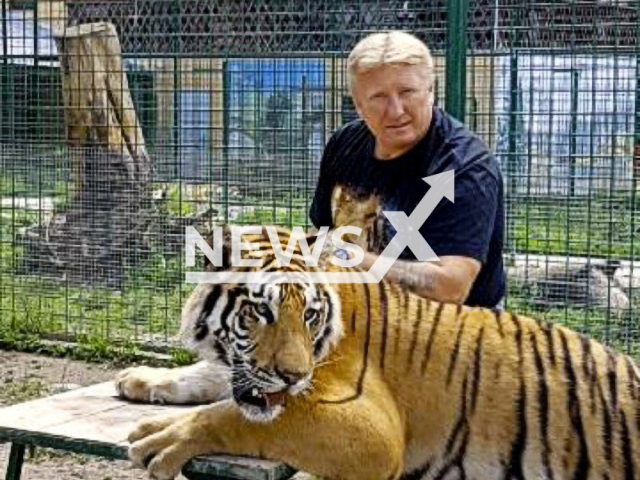 Picture shows Jozef, 56, undated. He was killed by a lion in Kysucké Nové Mesto, northern Slovakia. Note: Private photo. (Newsflash)