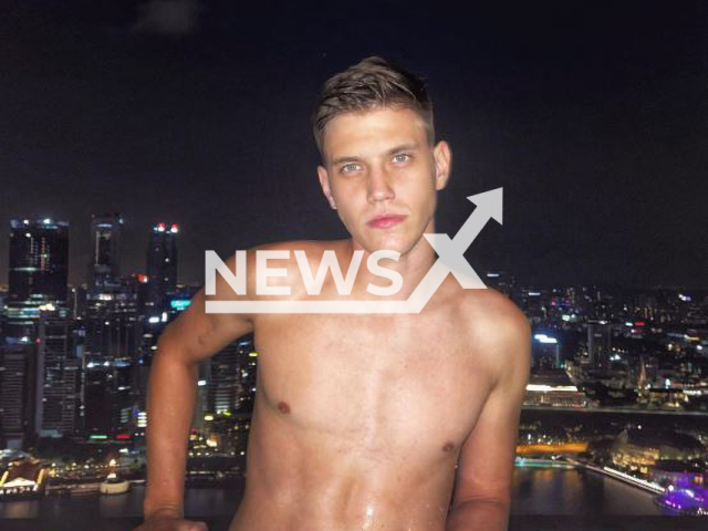 Lev Panfilov,   27, poses in undated photo. He was    charged with molesting, sexually assaulting and raping a woman he met on Tinder,  in Singapore, in May 2023.
 Note: Private photo.  (@levpanf/Newsflash)