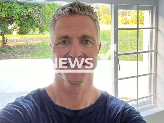 Ex German F1 driver Ralf Schumacher, 47, poses in undated photo. He admitted to using Botox in the past because he was bothered by his wrinkles. Note: Private photo. (@ralfschumacher_rsc/Newsflash)