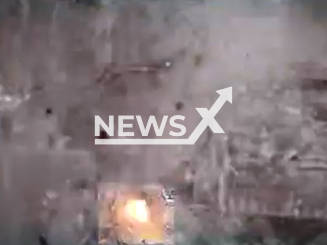 Ukrainian Drones bomb Russian soldiers in the destroyed Marinka in Ukraine in undated footage. The footage was released by Command of the Special Operations Forces on Sunday, May, 21, 2023.
Note: This picture is a screenshot from the video. (@usofcom/Newsflash)