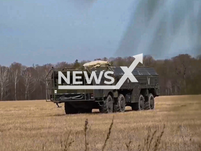 Preparation of the Iskander OTRK missile systems before launching the missile toward the military infrastructure and military equipment of the Armed Forces of Ukraine. Note: Picture is a screenshot from a video (Ministry of Defense of Russia/Newsflash)