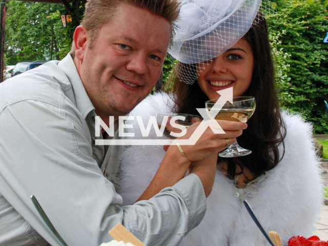 Yekaterina Baumann, (right) a Russian woman from Saint Petersburg, who was in the process of divorce from her German husband, (left) was reported missing. Note: Private picture (@k.baumann/Newsflash)