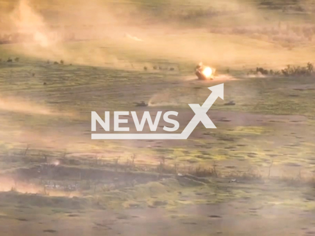 Ukrainian fighters destroy Russian armoured vehicles on the battlefield in Ukraine in undated footage. The footage was released by 59th separate motorized infantry brigade on Monday, May, 22, 2023.
Note: Picture is a screenshot from a video (@59ompbr/Newsflash)