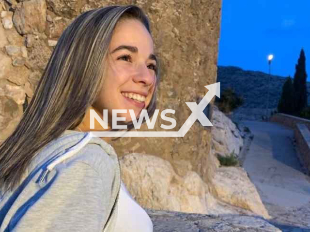 Marta Pérez, 19, poses in undated photo. She drank a protein shake containing pistachio to which she was allergic in Ibi, Spain. Note: Private photo. (Maria Verdejo Melero/Newsflash)