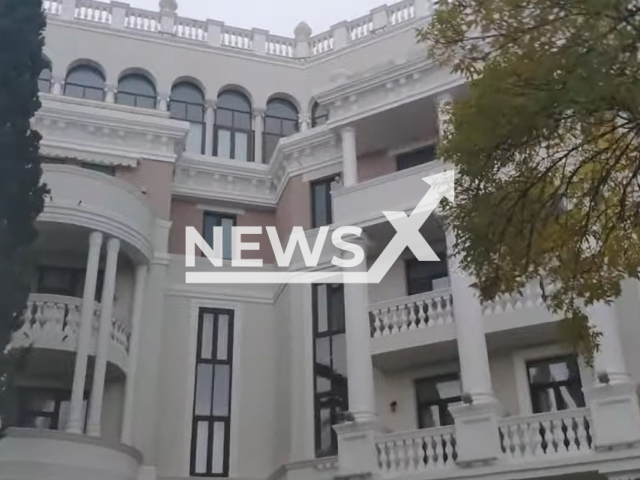 Picture shows the Emperor's House residential complex in the Black Sea resort of Yalta, Crimea, undated. The Crimean State Council voted to nationalize the property of some foreign citizens and countries, including the apartment of Ukrainian President Vladimir Zelensky located in this complex on Wednesday, May 24, 2023. Note: Photo is a screenshot of video. (Newsflash)