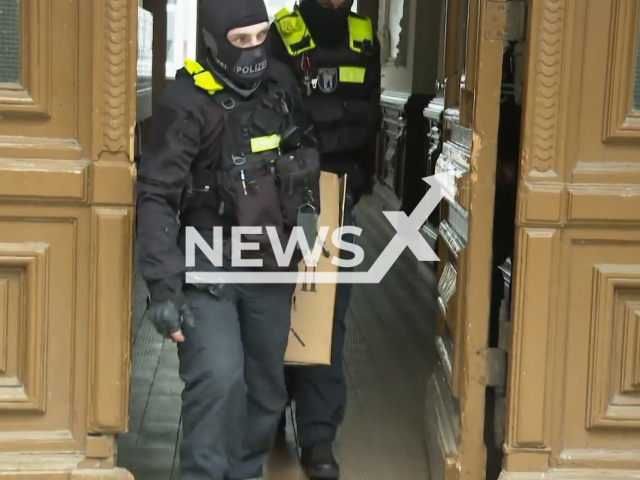 Image shows the raids on flats and other buildings of climate activists, undated photo. They took place in several cities across Germany, on Wednesday, May 24, 2023. Note: Photo is a screenshot from a video. (Newsflash)