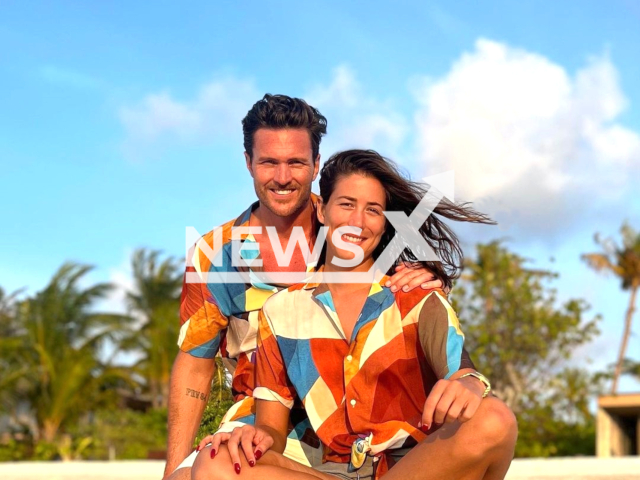 Garbiñe Muguruza poses with Arthur Borges in undated photo. The couple announced their wedding. Note: Private photo. (@garbimuguruza/Newsflash)