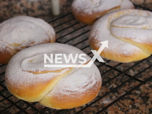 Description: Illustrative image of ensaimada, undated. It is a pastry product from Mallorca, Balearic Islands, Spain. Notes: Image is a screen from video.(Newsflash)