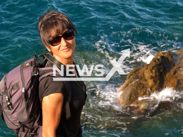 Evelina Tomasoni poses in undated photo. She was struck by lightning during an excursion on the slope of Mount Guglielmo in Italy. Note: Private photo. (Evelina Tomasoni/Newsflash)