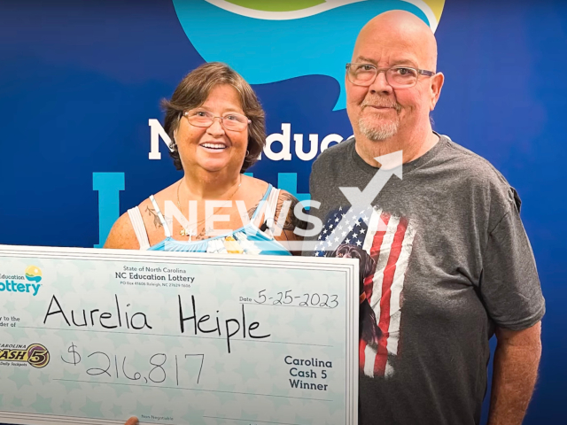 Description: Photo shows Aurelia Heiple (left), undated. She bought a Quick Pick ticket from Murphy Express on West Vernon Avenue in Kinston, North Carolina, USA, and won USD 216,817. Notes: Photo from North Carolina Education Lottery(North Carolina Education Lottery/Newsflash)