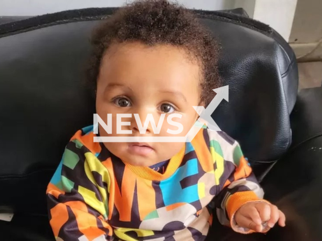 Picture shows 10-month-old Adonis Powell-Larochelle from London, UK, undated. He fell ill during family's holiday in Portugal and died of sepsis in a hospital on Friday, May 19, 2023. Note: Private photo. (Family handout/Newsflash)