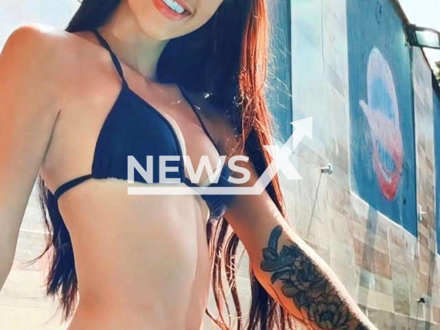 Picture shows Brazilian influencer Bia Miranda, undated. Her mother Jenny Miranda, ex wife of Brazilian professional footballer Artur Jesus Vieira, accused Bia of having an affair with her stepfather Artur. Note: Private photo. (@biamiranda/Newsflash)